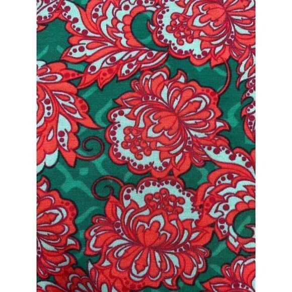 LuLaRoe Randy Gray Red‎ Green Floral Raglan Sleeve XXS NEW - Picture 3 of 5